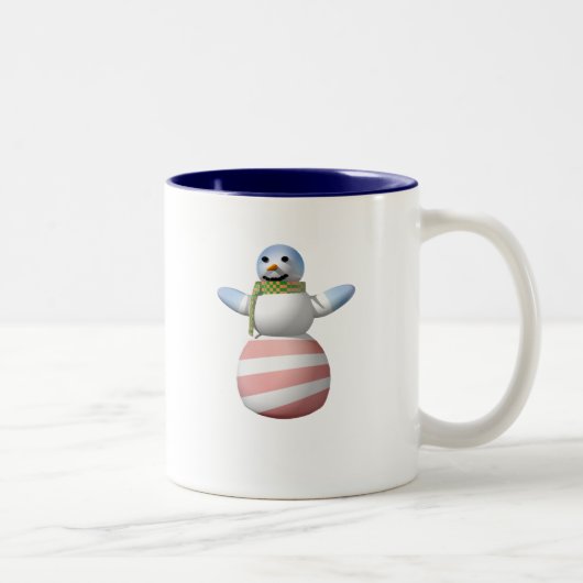 TASSE 2 COULEURS BONHOMME DE NEIGE D'OBAMANABLE (Droit)