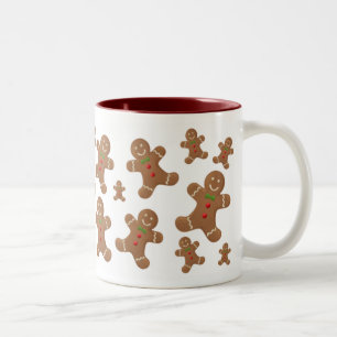 TASSE 2 COULEURS BONHOMMES EN PAIN D'ÉPICE