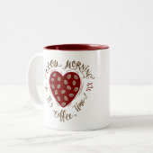 Tasse 2 Couleurs Bonjour (Devant gauche)