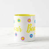 Tasse 2 Couleurs Bonjour (Centre)