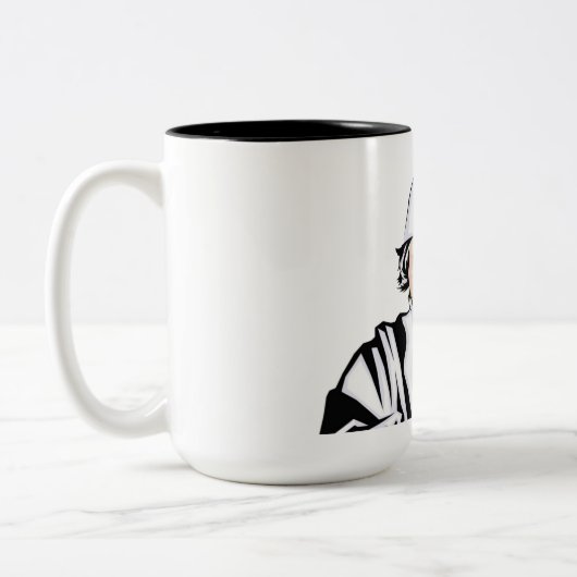 Tasse 2 Couleurs Bonjour (Gauche)