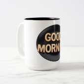 Tasse 2 Couleurs Bonjour (Devant gauche)
