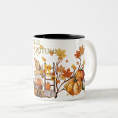 Tasse 2 Couleurs Bonjour automne (Devant droit)