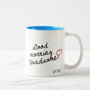 Tasse 2 Couleurs Bonjour beau !