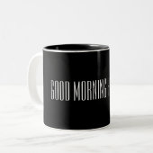 Tasse 2 Couleurs Bonjour beau gosse (Devant gauche)