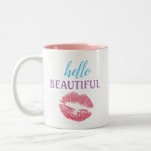 Tasse 2 Couleurs Bonjour Beauté (Gauche)