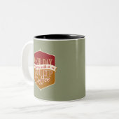 Tasse 2 Couleurs Bonjour, Bon Café (Devant gauche)