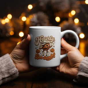Tasse 2 Couleurs Bonjour conception Halloween Western Bootember