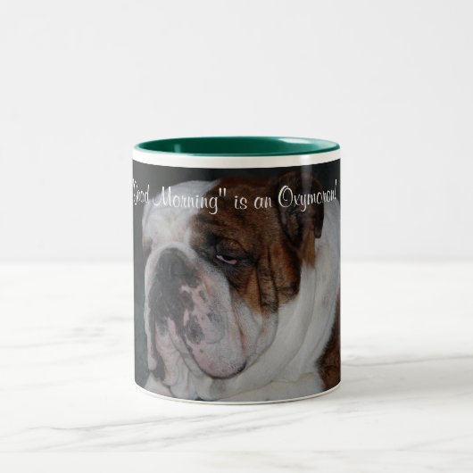 Tasse 2 Couleurs "Bonjour" est un oxymoron ! (Centre)