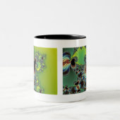 Tasse 2 Couleurs Bonjour - fractale (Centre)