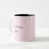 Tasse 2 Couleurs Bonjour, Jésus (Devant gauche)