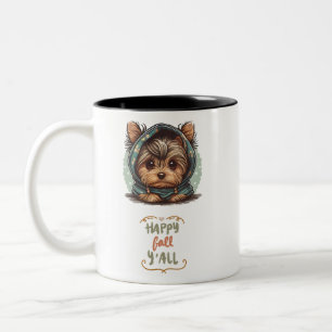 Tasse 2 Couleurs Bonjour l'automne à tous Sweat à capuche pour York