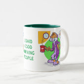Tasse 2 Couleurs Bonjour les gens (Devant droit)