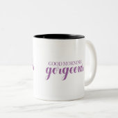 Tasse 2 Couleurs Bonjour magnifique (Devant droit)