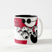 Tasse 2 Couleurs bonjour mon nom est (Devant droit)