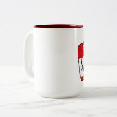 Tasse 2 Couleurs Bonjour, mon nom est impressionnant (Devant gauche)