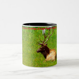Tasse 2 Couleurs Bonjour Noël Grand-père Hunter Gatherer