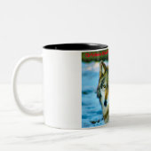 Tasse 2 Couleurs Bonjour Noël Grand-père Hunter Gatherer (Gauche)