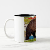 Tasse 2 Couleurs Bonjour Noël Grand-père Hunter Gatherer (Gauche)