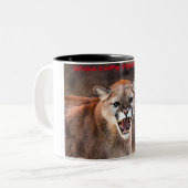 Tasse 2 Couleurs Bonjour Noël Grand-père Hunter Gatherer (Devant gauche)