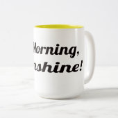 Tasse 2 Couleurs Bonjour, soleil (Devant droit)