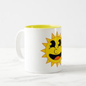 Tasse 2 Couleurs Bonjour Soleil (Devant gauche)
