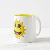 Tasse 2 Couleurs Bonjour Soleil (Devant droit)
