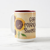 Tasse 2 Couleurs Bonjour Sunshine ! (Devant gauche)