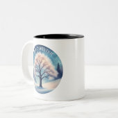 Tasse 2 Couleurs Bonjour Winter Tree (Devant gauche)