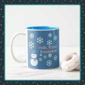 Tasse 2 Couleurs Bonjour, Winter Wonderland