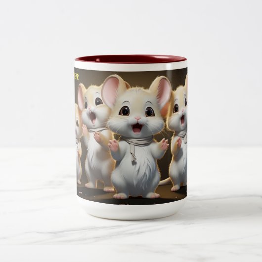 Tasse 2 Couleurs Bonne année (Centre)