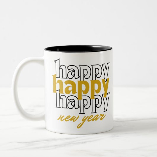 Tasse 2 Couleurs Bonne année (Gauche)