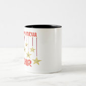 Tasse 2 Couleurs Bonne année de voeux (Centre)