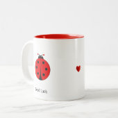 Tasse 2 Couleurs Bonne chance Ladybug (Devant gauche)