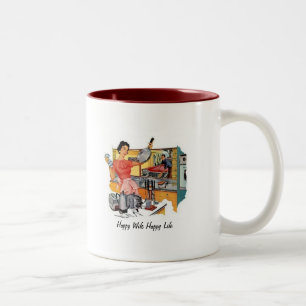 Tasse 2 Couleurs Bonne Femme Bonne Vie