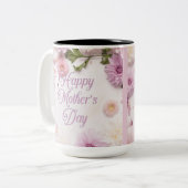 Tasse 2 Couleurs Bonne fête des mères rose (Devant gauche)