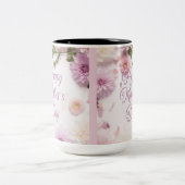 Tasse 2 Couleurs Bonne fête des mères rose (Centre)