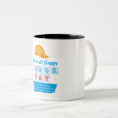 Tasse 2 Couleurs Bonne fête du travail (Devant droit)