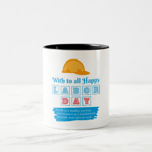 Tasse 2 Couleurs Bonne fête du travail