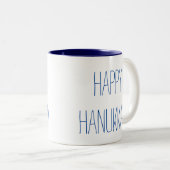 Tasse 2 Couleurs Bonne Hanoukka (Devant droit)