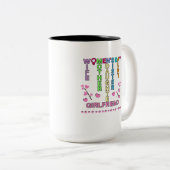 Tasse 2 Couleurs Bonne Journée des Femmes (Devant droit)