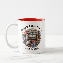 Tasse 2 Couleurs Bonne journée pour lire un livre Cottagcore