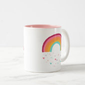 Tasse 2 Couleurs Bonne magie arc-en-ciel (Devant droit)