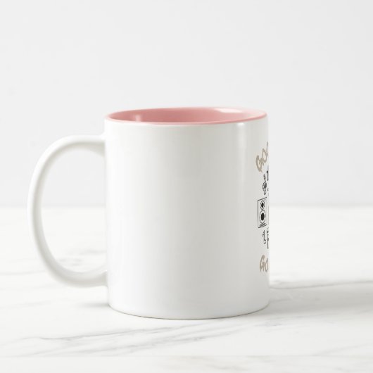 Tasse 2 Couleurs Bonne musique Bonne vie (Gauche)