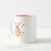 Tasse 2 Couleurs Bonne Pâques À Chaque Lapin (Devant gauche)