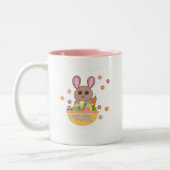 Tasse 2 Couleurs Bonne Pâques À Chaque Lapin (Gauche)