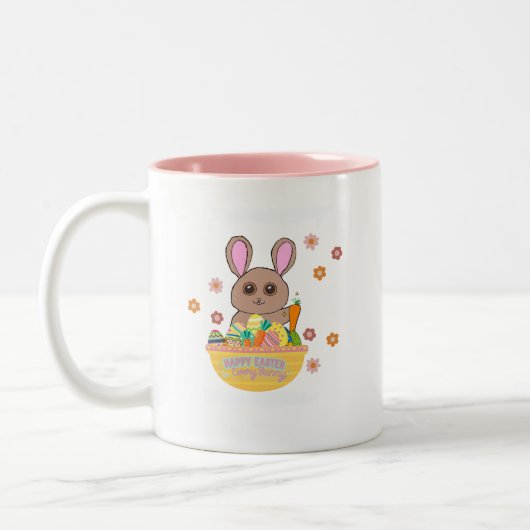 Tasse 2 Couleurs Bonne Pâques À Chaque Lapin (Gauche)