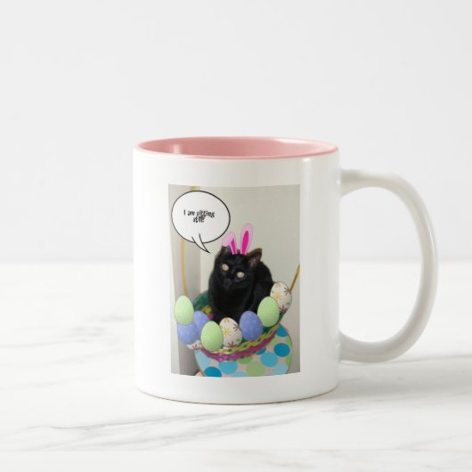 Tasse 2 Couleurs Bonne Pâques Kitty (Droit)