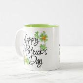 Tasse 2 Couleurs Bonne Saint Patrick's Day (Devant gauche)