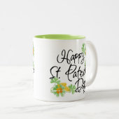 Tasse 2 Couleurs Bonne Saint Patrick's Day (Devant droit)